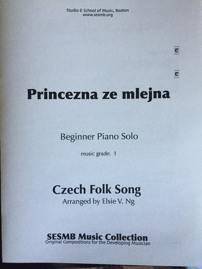 Princezna ze mlejna, Piano Grade 1